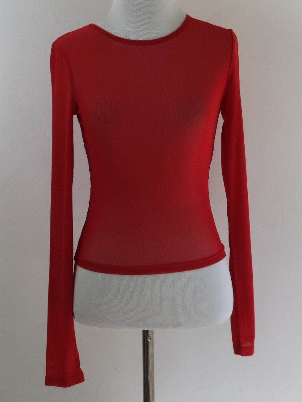 I.AM.GIA Red Sheer Top s
